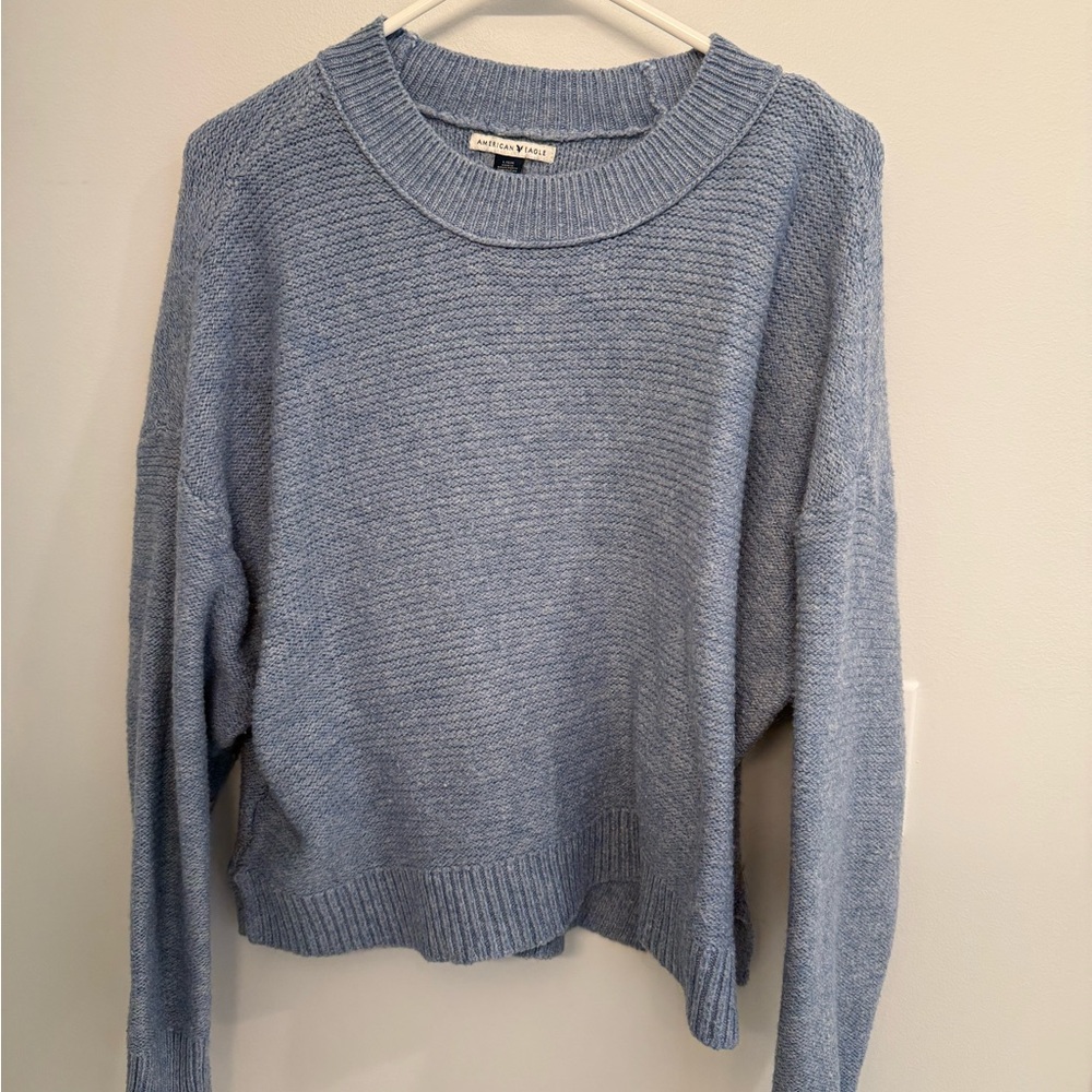 American Eagle Outfitters Light Blue Crew Neck Sweater